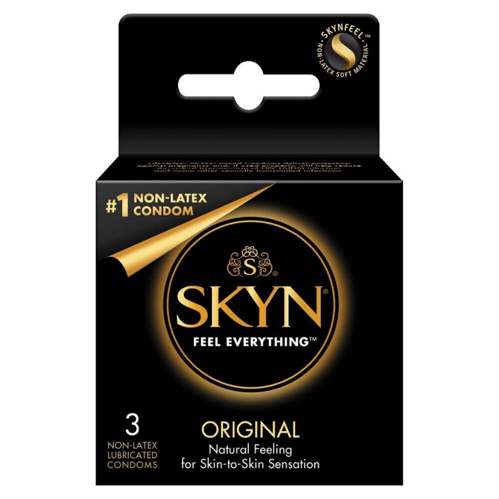 Skyn Original Non Latex Lubricated Condoms 3-Pack