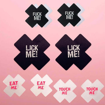 F*ck me - Lick Me - Eat Me - Touch Me Nipple Pasties