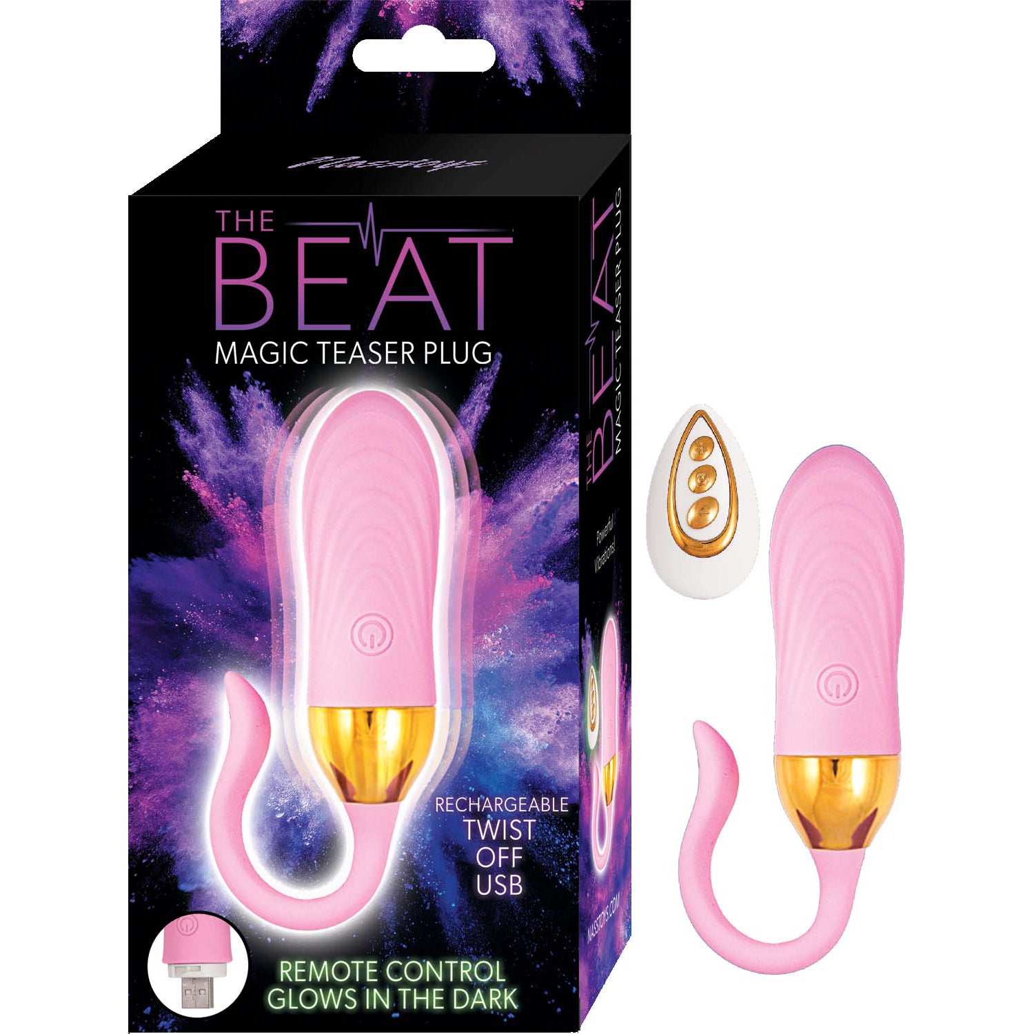 The Beat Magic Teaser Rechargeable Silicone Plug in Pink