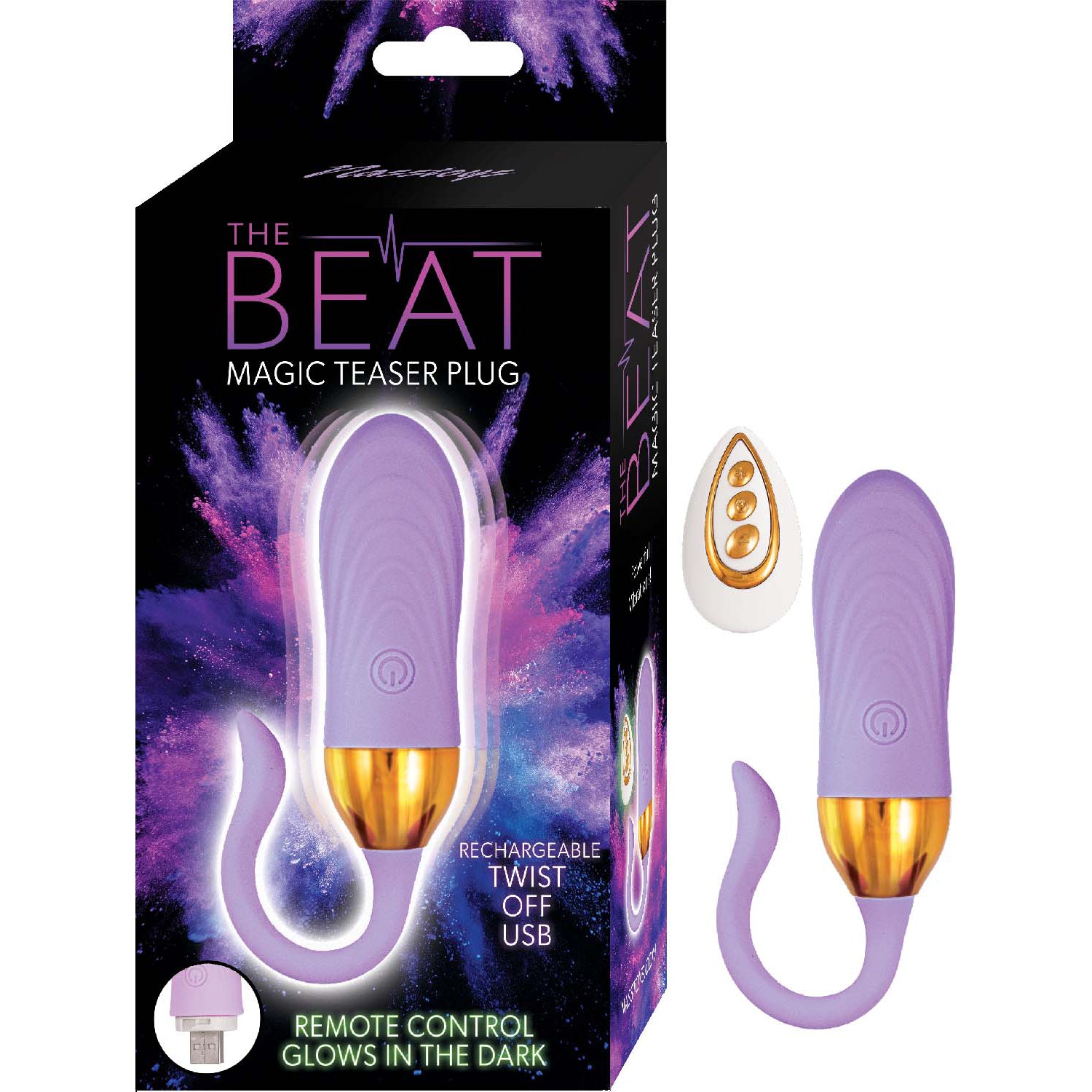 The Beat Magic Teaser Rechargeable Silicone Plug in Lavender