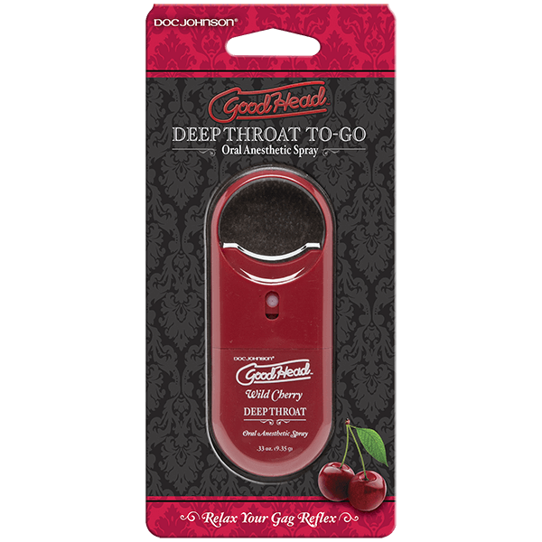 Deep Throat Spray To-Go - Wild Cherry - perfect when you give next time head