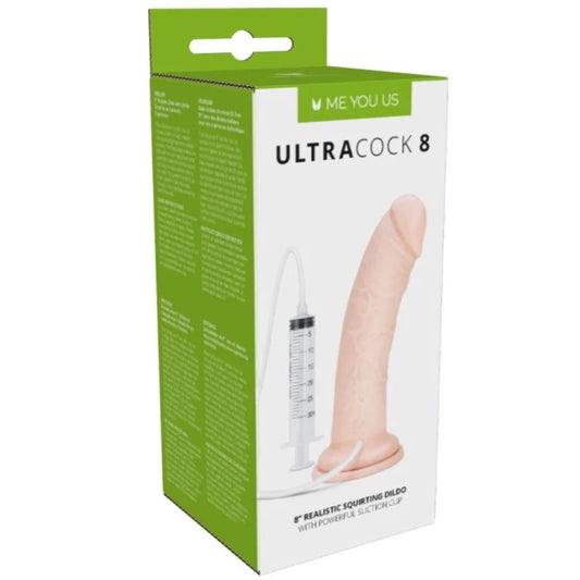 Ultracock 8 Realistic Squirting Dildo 8in