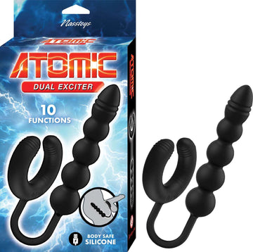 Atomic Dual Exciter Silicone Rechargeable Anal Stimulator