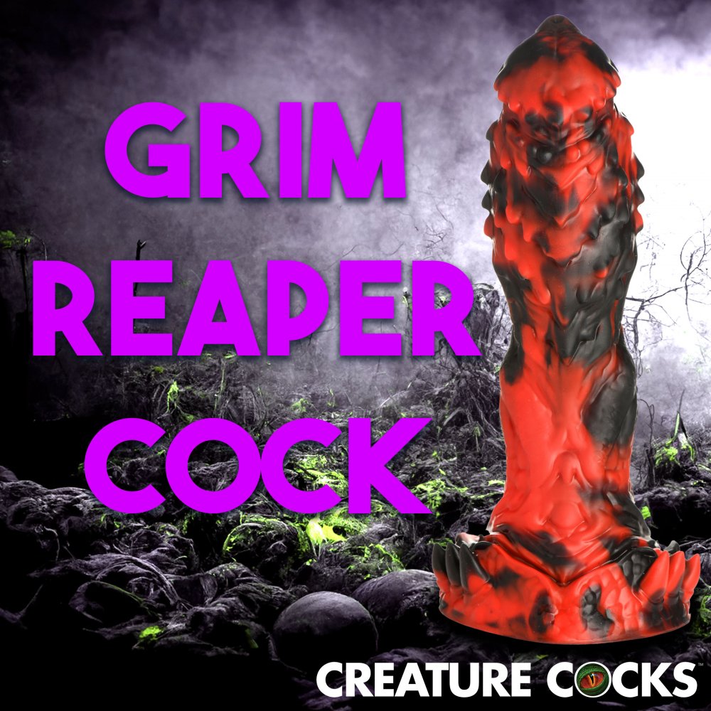 Dark Fantasies with the Reaper Silicone Dildo