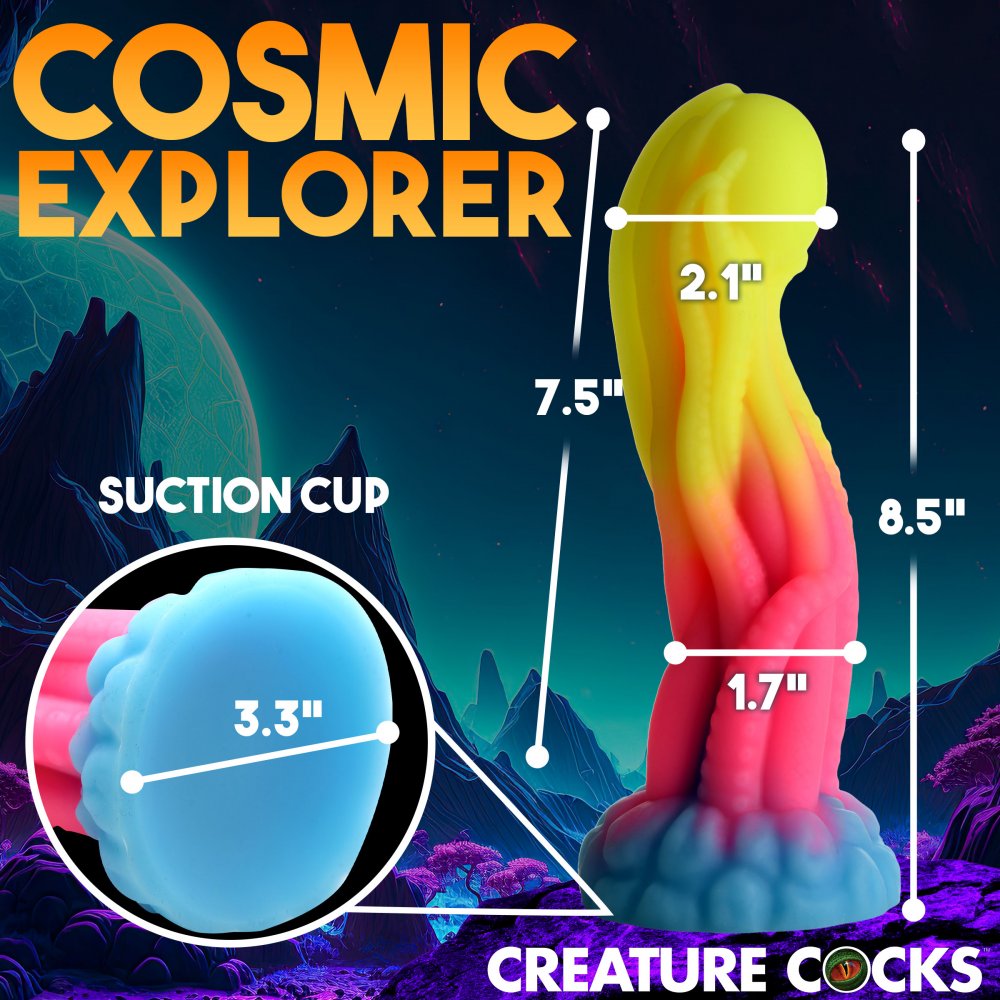 7.5 inch Glowing Fantasy Dildo with Suction Cup