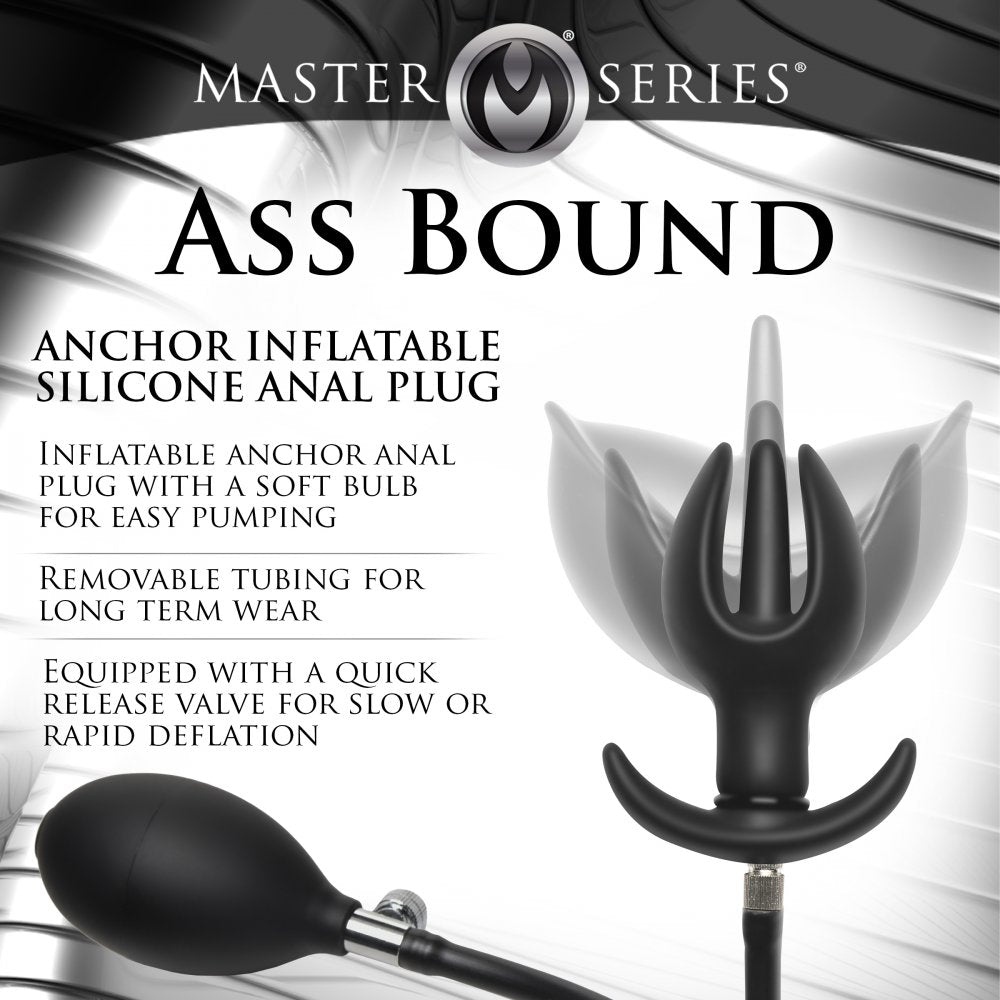 Ass Bound Anchor Inflatable Silicone Anal Plug perfect for daily wear