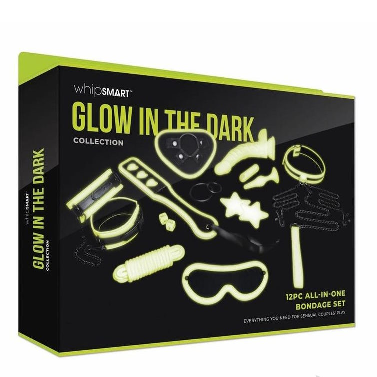 BDSM gear for beginners - WhipSmart Glow in the Dark All in One Bondage Set