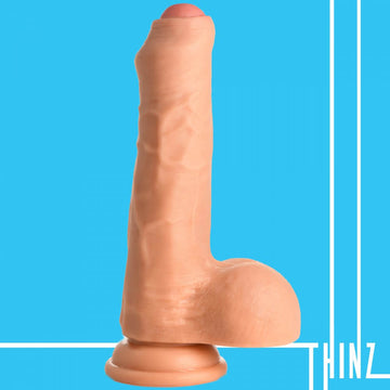7 Inch uncut Dildo with Balls