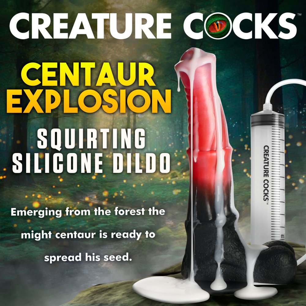 Centaur Explosion Ejaculating Monster Silicone Dildo