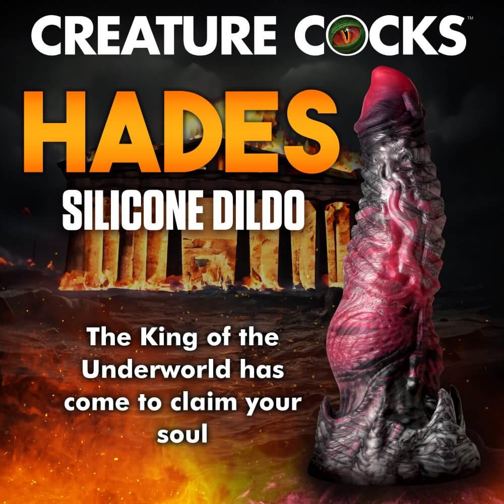 Hades Silicone Dildo - Large - Fulfill your dark fantasies with this beautiful fantasy dildo