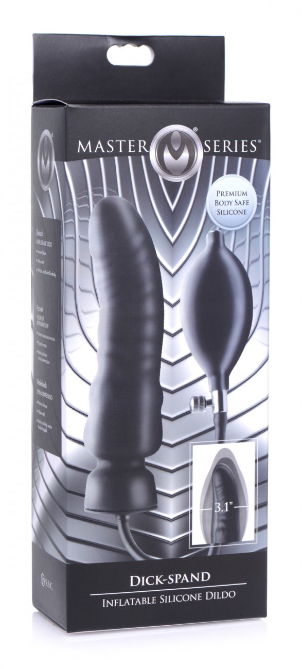 Dick-spand Inflatable Silicone Dildo by Master Series - Packing