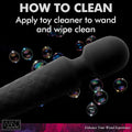 Easy to clean wand massager 18X Luxury Silicone Travel Wand