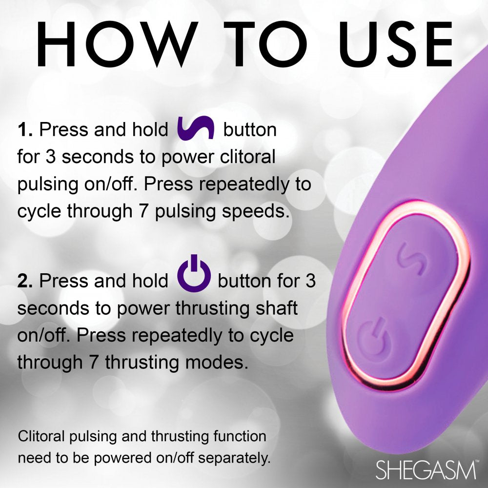 How to use the Pro-Thrust Max 14X Thrusting and Pulsing Silicone Rabbit Vibrator