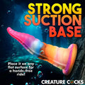 Luminoctopus Glow-In-The-Dark Tentacle Dildo with suction cup