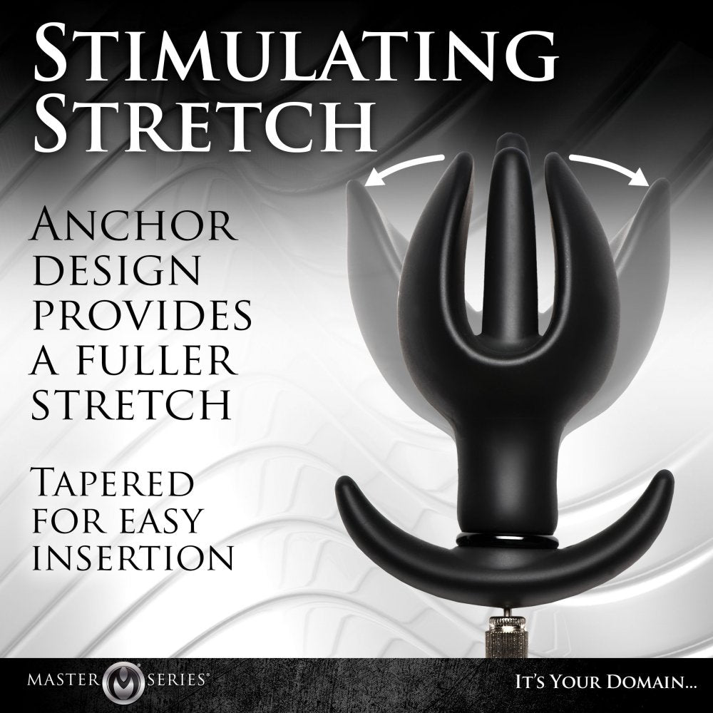 Ass Bound Anchor Inflatable Silicone Anal Plug - full anal stretching