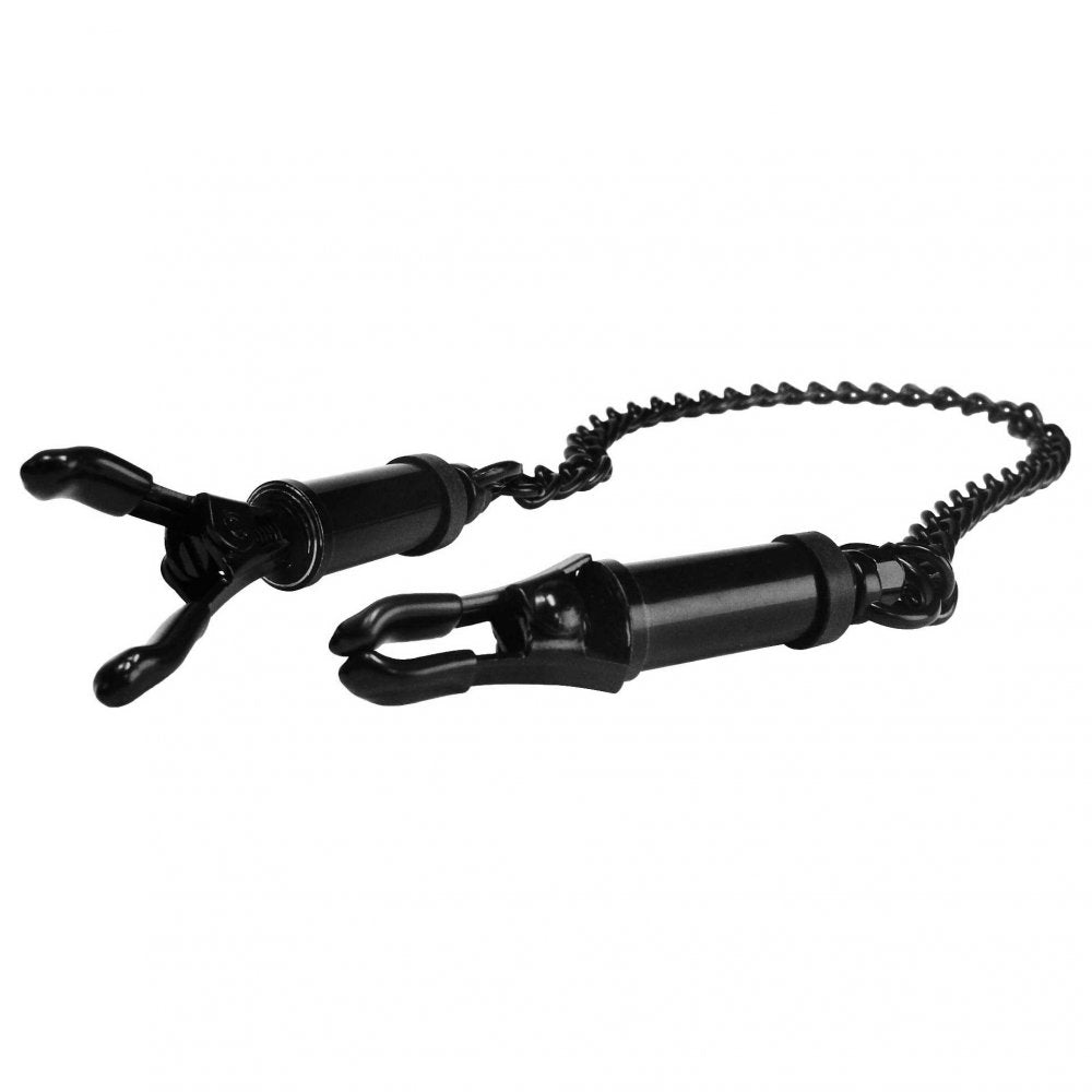 Master Series Black Deluxe Adjustable Nipple Clamps