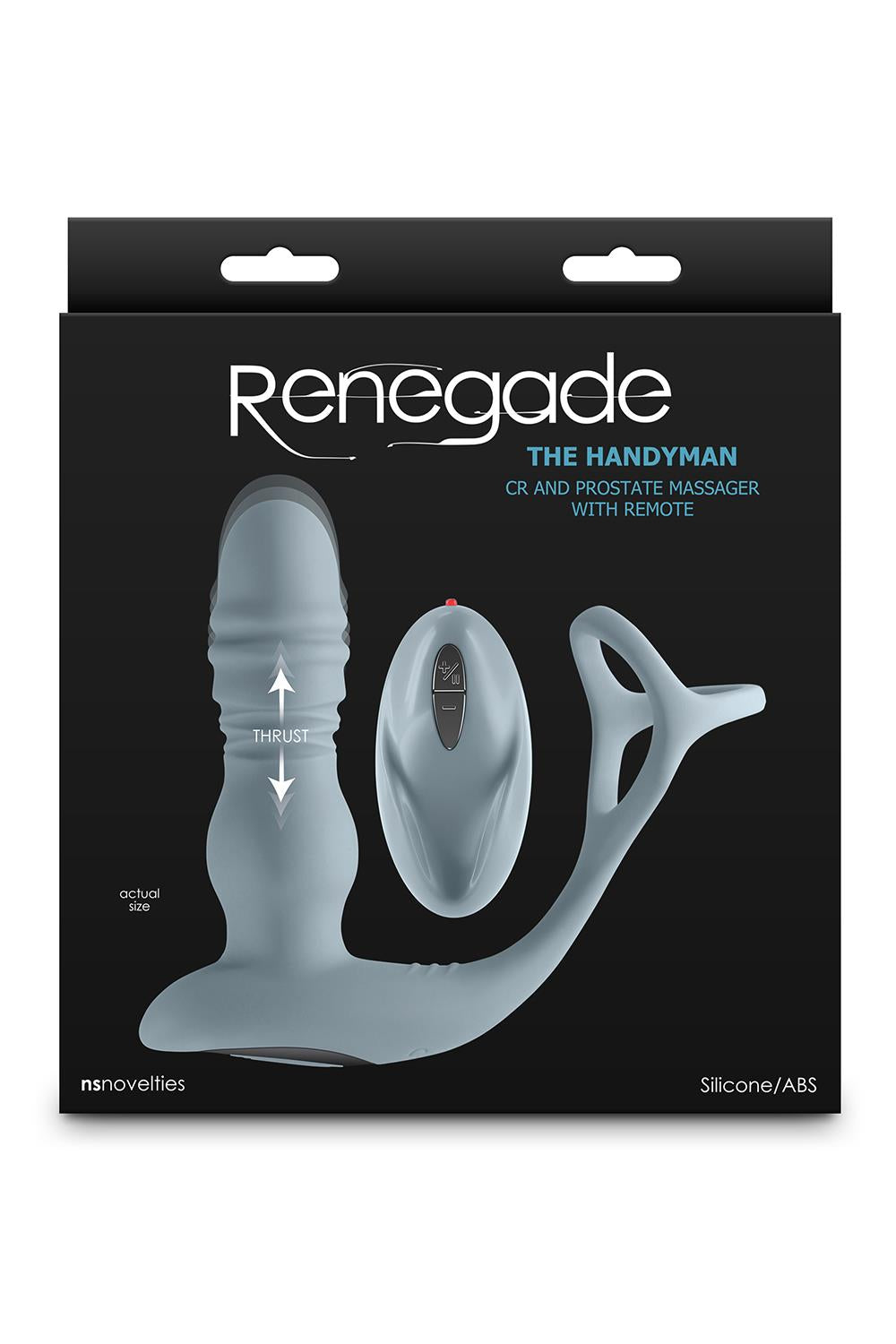 NS Novelties Renedage The Handyman Cock Ring and Prostate Massager with Remote