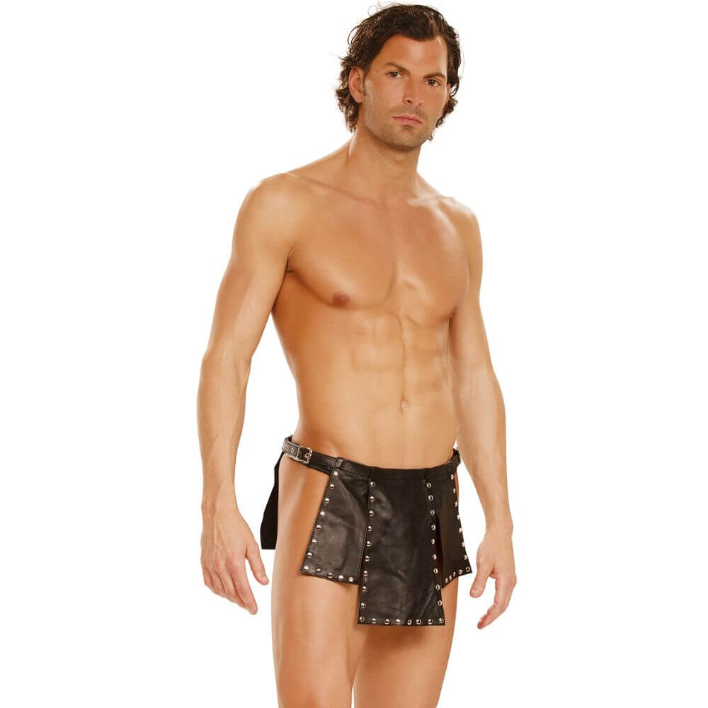 Leather Kilt with Nail Heads