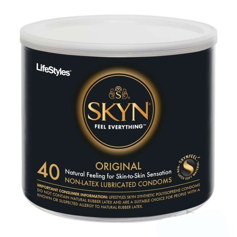 Skyn Original 40 Non-Latex Lubricated Condoms Bowl