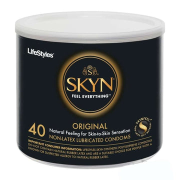 Skyn Original 40 Non-Latex Lubricated Condoms Bowl