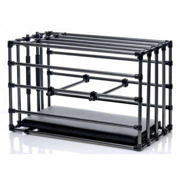 Kennel Adjustable Puppy Cage with Padded Boar