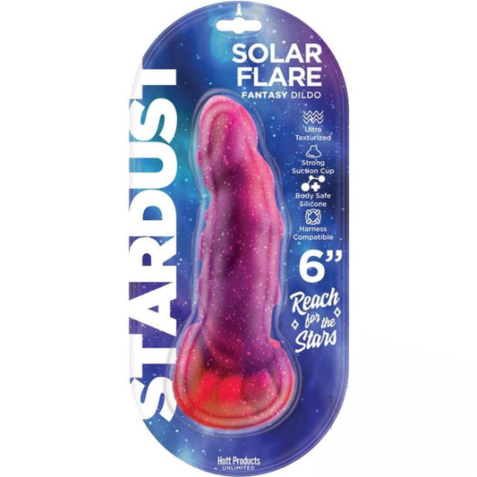 Solar Flare Silicone Dildo with Suction Cup 6in
