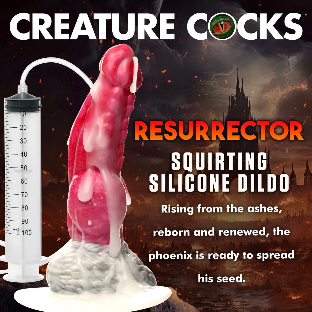 Resurrector Phoenix Squirting Body-safe Silicone Dildo
