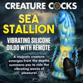 Sea Stallion Vibrating Silicone Monster Dildo with Remote