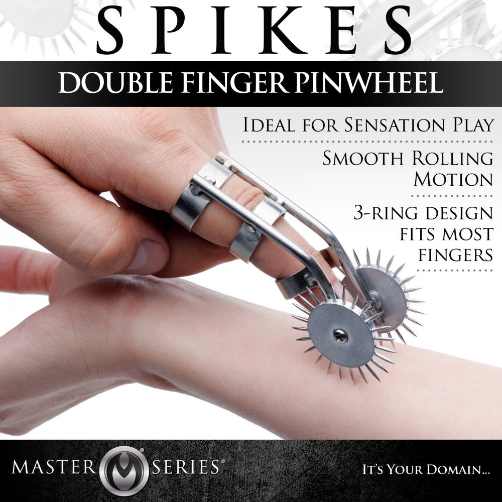 Femdom Toy Spikes Double Finger Pinwheel