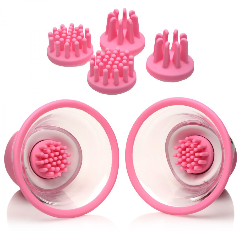 Pink rotating Nipple Suckers for Women