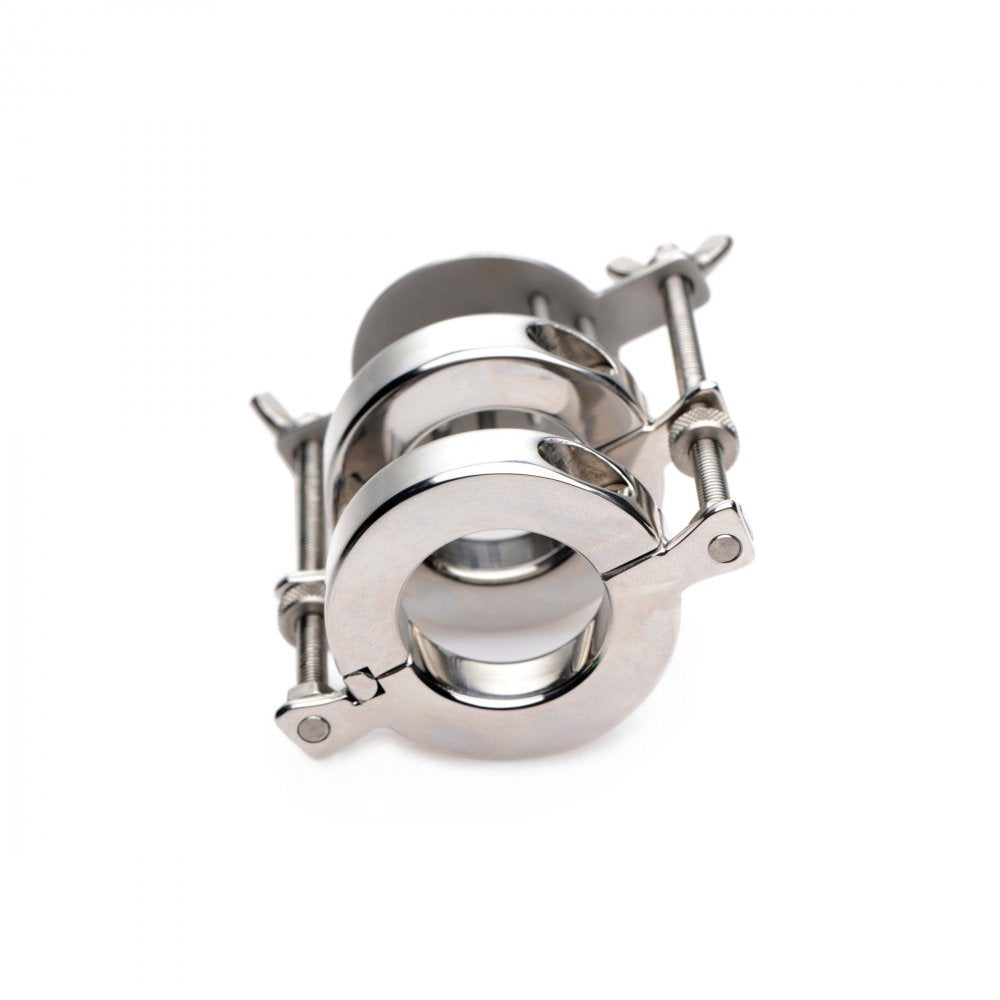 Stainless Steel Spiked CBT Ball Stretcher and Crusher by Master Series