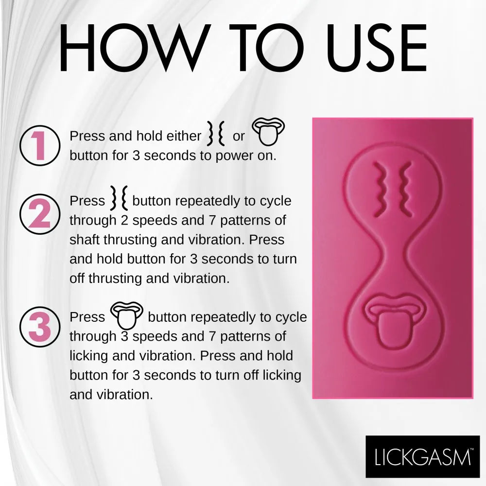 Tease and Please Thrusting and Licking Vibrator manual