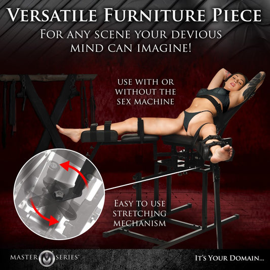 Versatile Sex Furniture - Leg Spreader Obedience Chair with Sex Machine