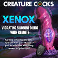 Fantasy Monster Dildo - Xenox Vibrating Silicone Dildo with Remote