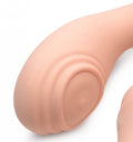 15X U-Pulse Silicone Pulsating and Vibrating Strapless Strap-on with Remote