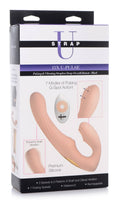 Strap U - 15X U-Pulse Silicone Pulsating and Vibrating Strapless Strap-on with Remote