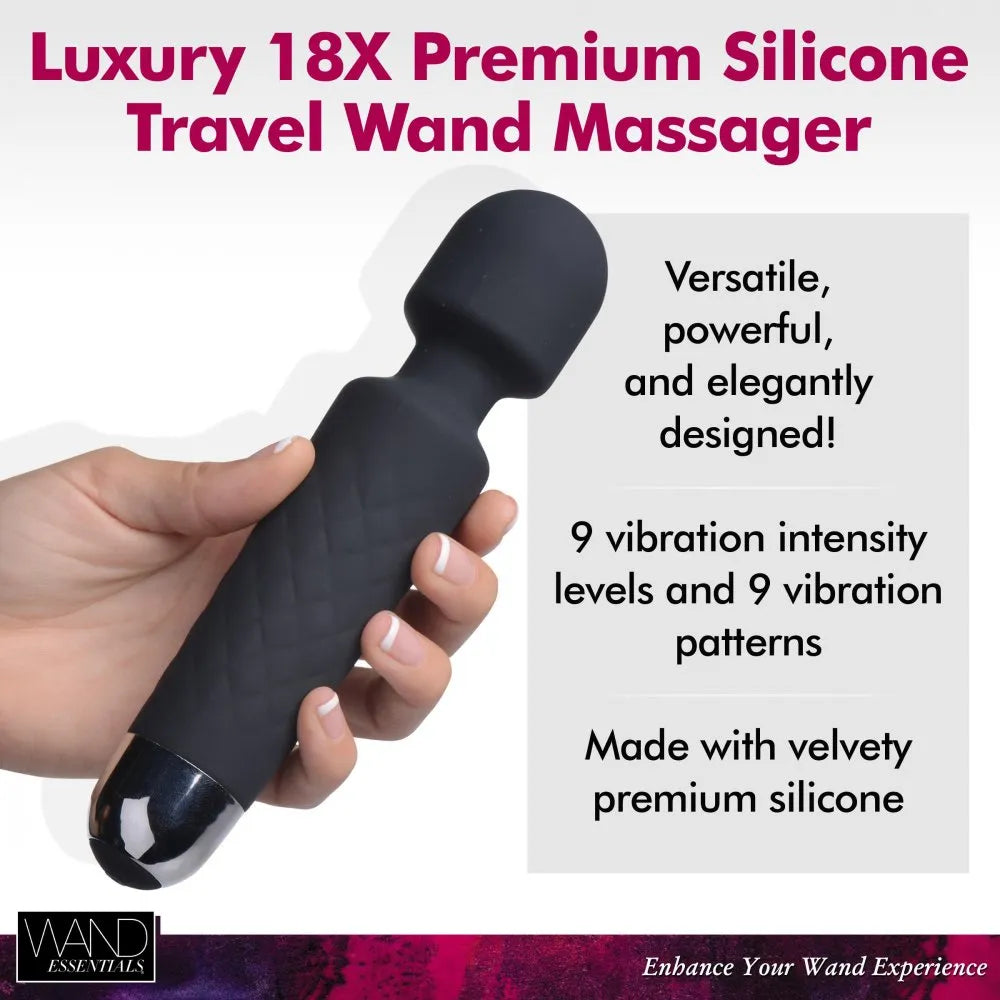 Discreet Vibrator 18X Luxury Silicone Travel Wand