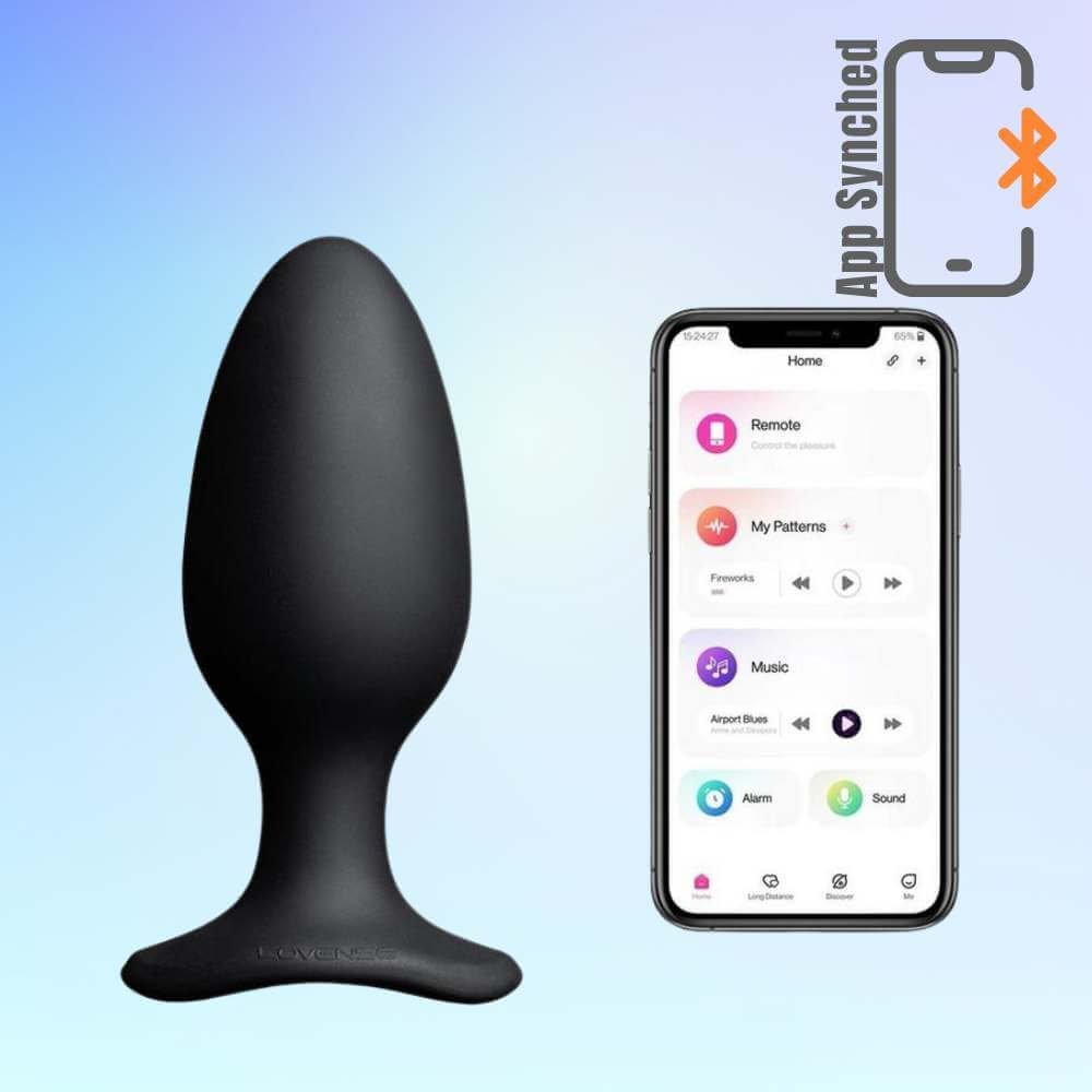 Lovense Hush 2 App Controlled Silicone Anal Plug 2.25in