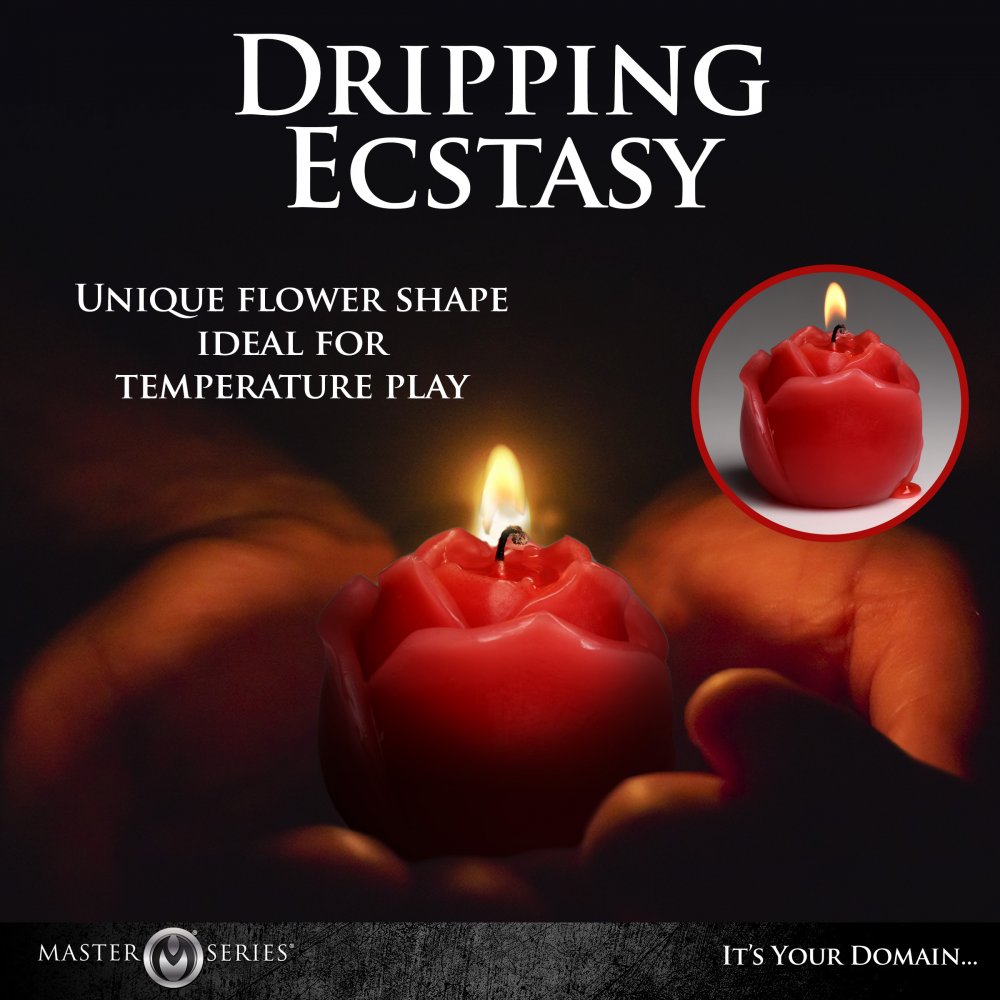 Dripping Ecstasy - Flaming Rose Drip Candle