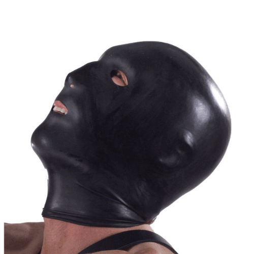 Black Hood with Eye Mouth and Nose Holes