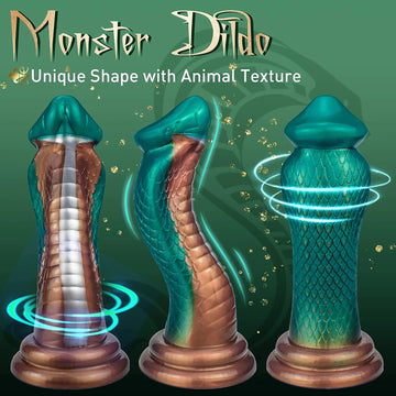 Large Monster-Snake Dildo with Suction Cup