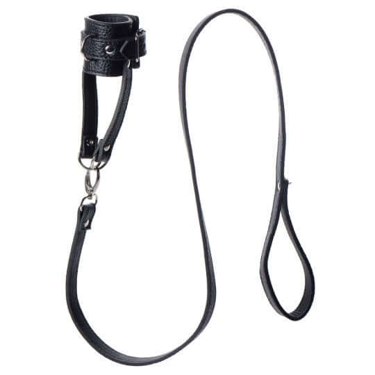 CBT Gear for slaves - Ball Stretcher With Leash