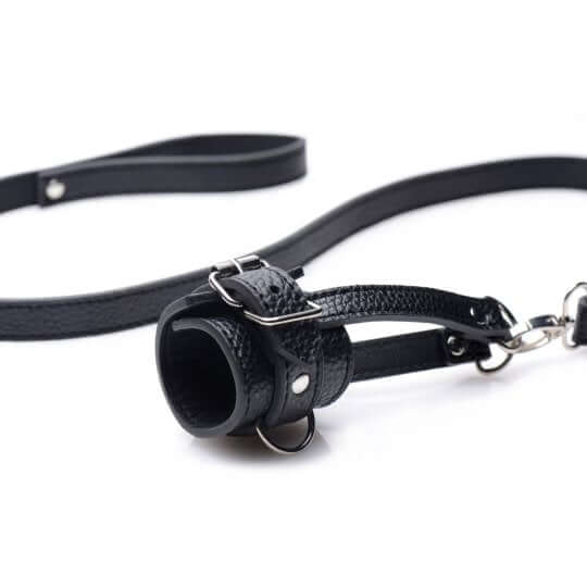Must have for FemDom - Ball Stretcher With Leash