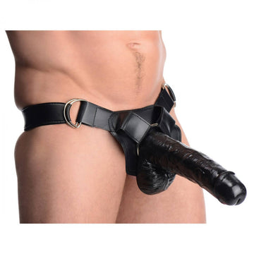 Infiltrator Hollow Strap-On with 10 Inch Dildo
