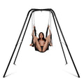 Model on Sex Swing - Extreme Sling and Swing Stand