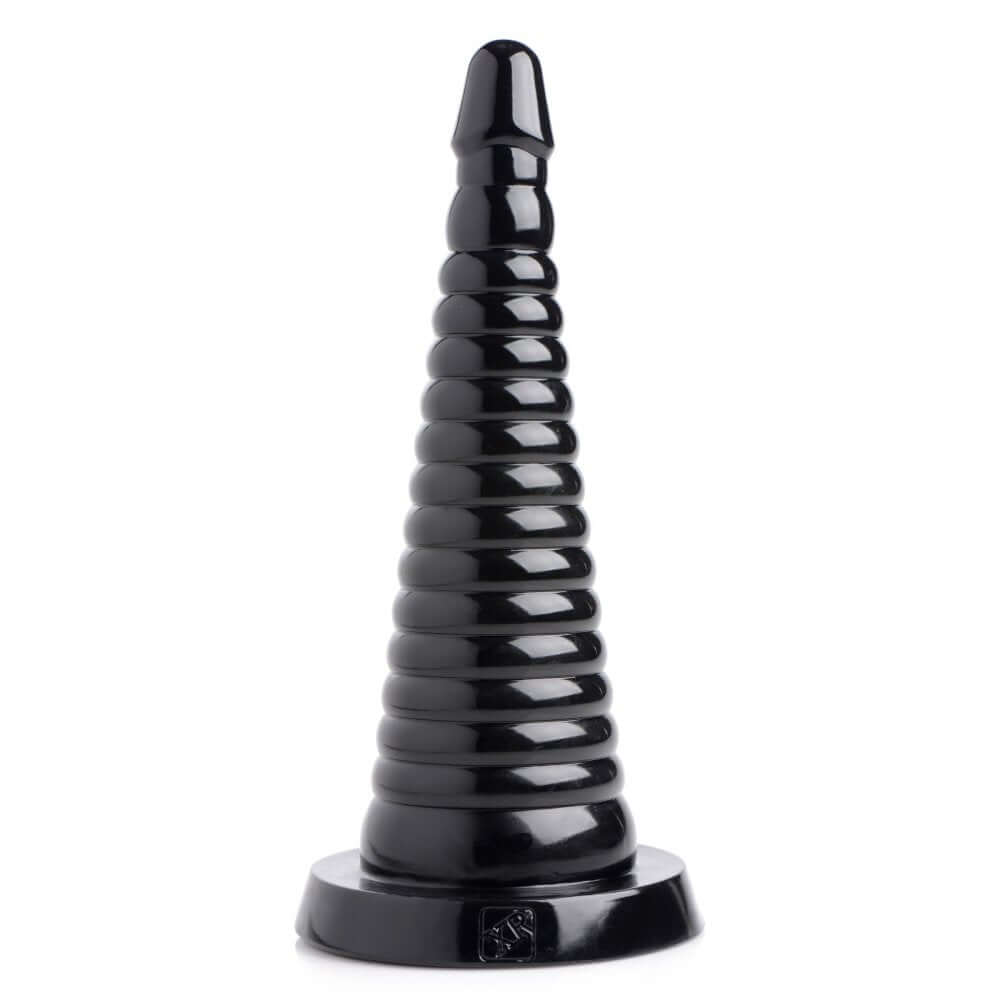 Stretch your ass with the Giant Ribbed Anal Cone