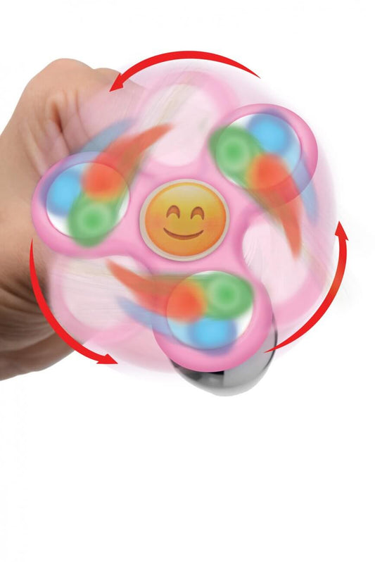 Light Up Emoji Fidget Spinner Butt Plug