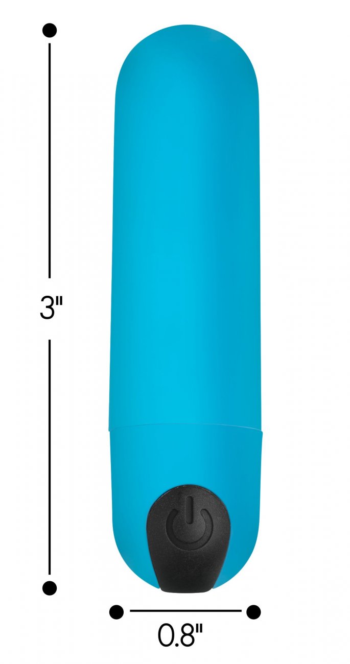 Vibrating Bullet with Remote Control Blue