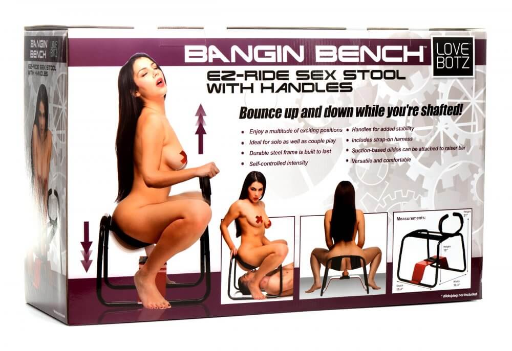 Bangin Bench EZ-Ride Sex Stool with Handles Packing