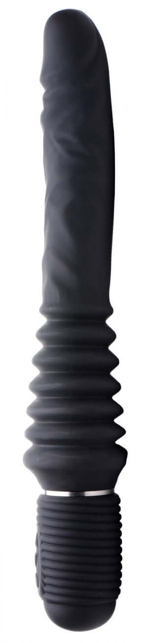 10X Silicone Vibrating and Thrusting Dildo